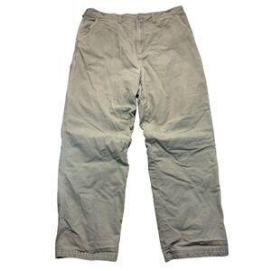 Guide Series Mens 40x34 Fleece Lined Canvas Utility Work Pants Outdoors Cotton